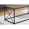 Monarch Specialties Coffee Table, Accent, Cocktail, Rectangular, Living Room, 40"L, Metal, Laminate, Brown, Black I 3786 - alternate 3